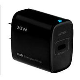 Cargador De Pared Acteck Energon Prime Cp415 / 20W / Usb C / Carga Rapida / Negro / Ac-937122